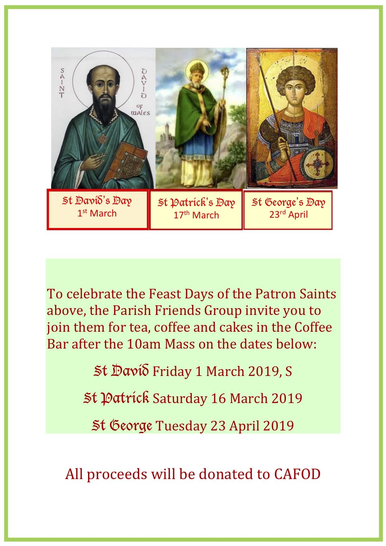 Celebrating the Feast Days of our Patron Saints 23rd April 2019 Ss