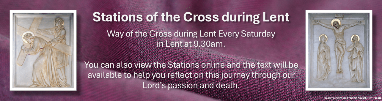 Stations of the cross Banners for the website