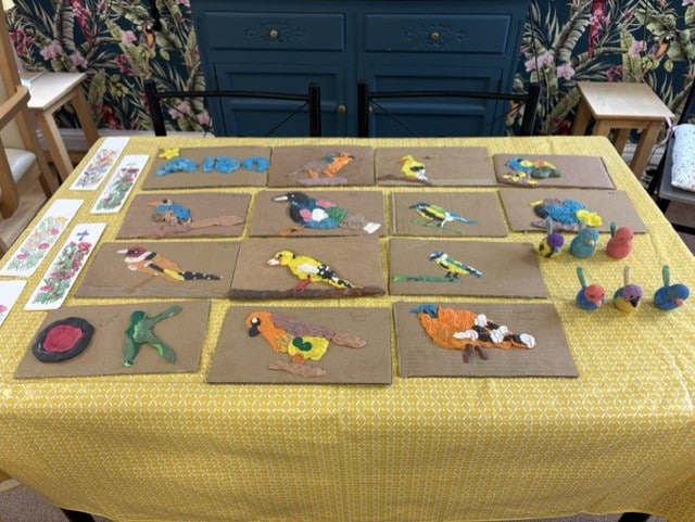 Plasticine birds